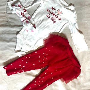 Girl red outfit